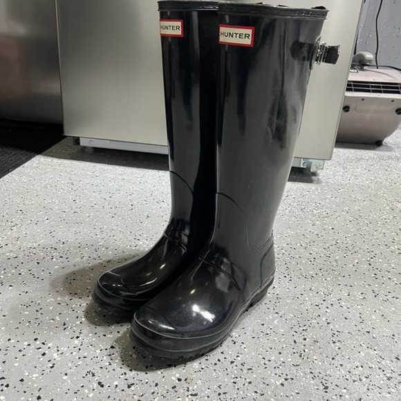 Original Tall Gloss Boot Size 7 Eu38 - Picture 2 of 4